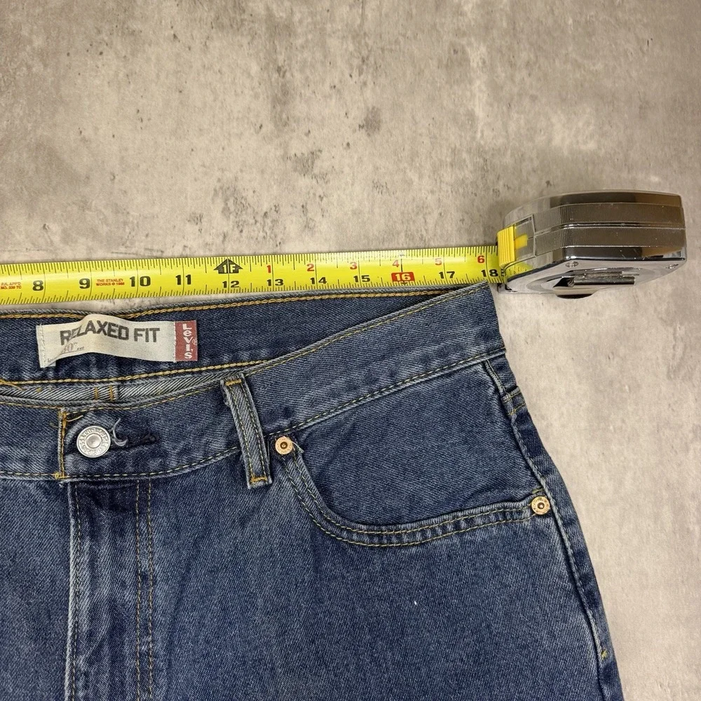Vintage Levi's 550 Baggy Relaxed Tapered 36x34 Jeans Skater Grunge Y2K 90s 200s